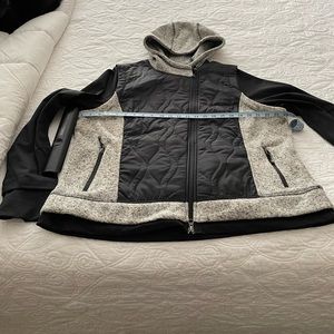 Harley Davidson woman’s light weight black and grey 1X jacket